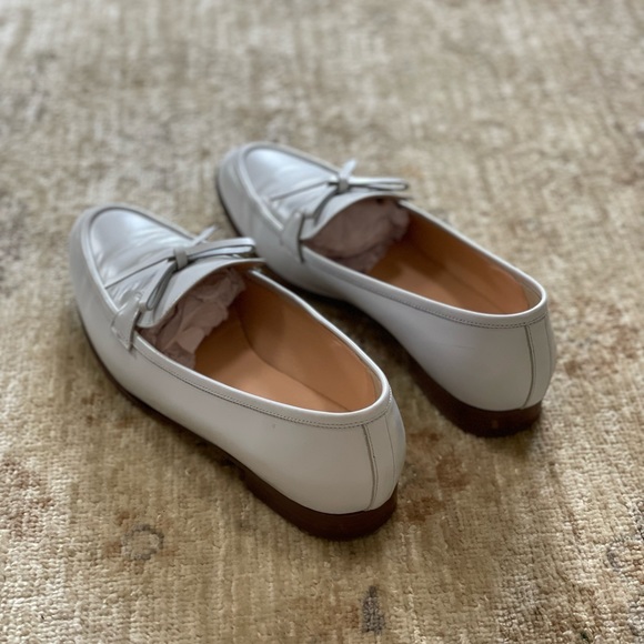 J Crew Collection Academy Women’s Gray Leather Highland Mist Shoes, Size 7 - Picture 8 of 15